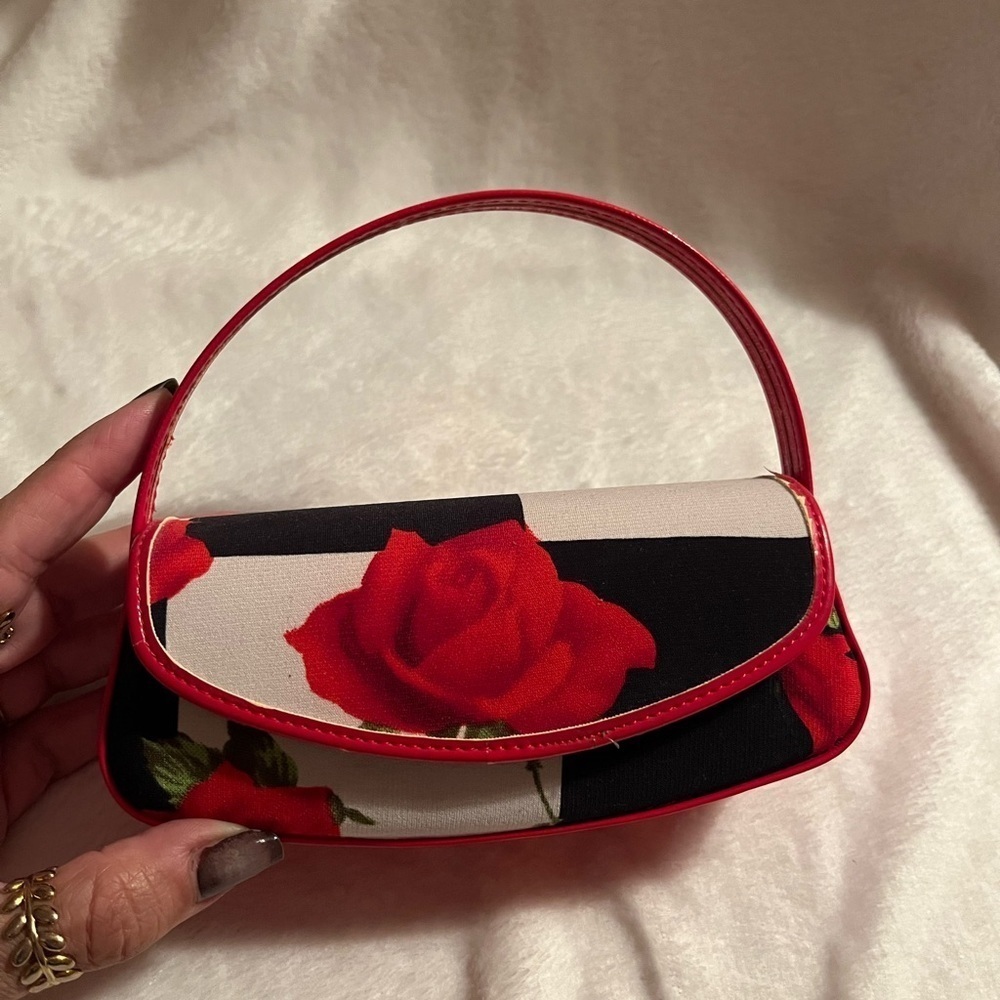 Floral glasses mini bag